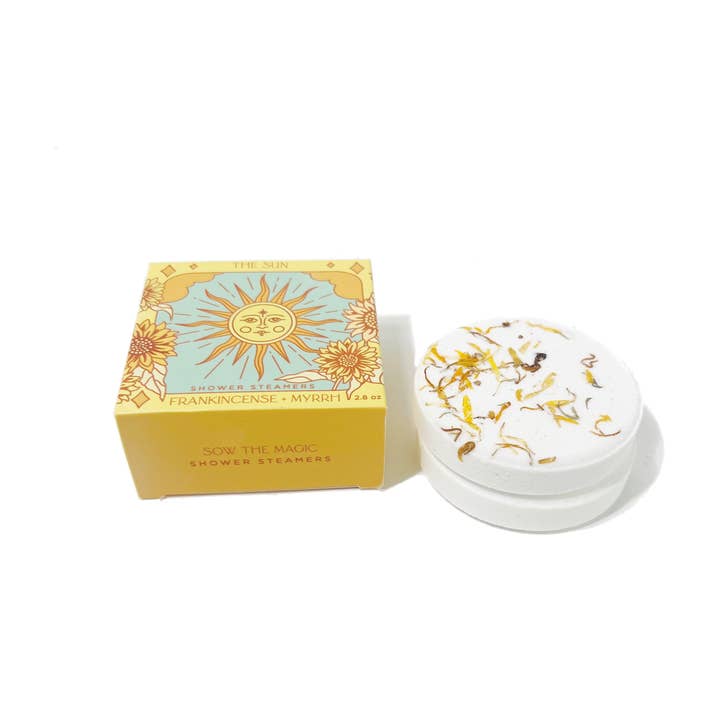 Sow the Magic - Wholesale Shower steamer/bomb - The Sunflower Shower Steamer Set in Frankincense6