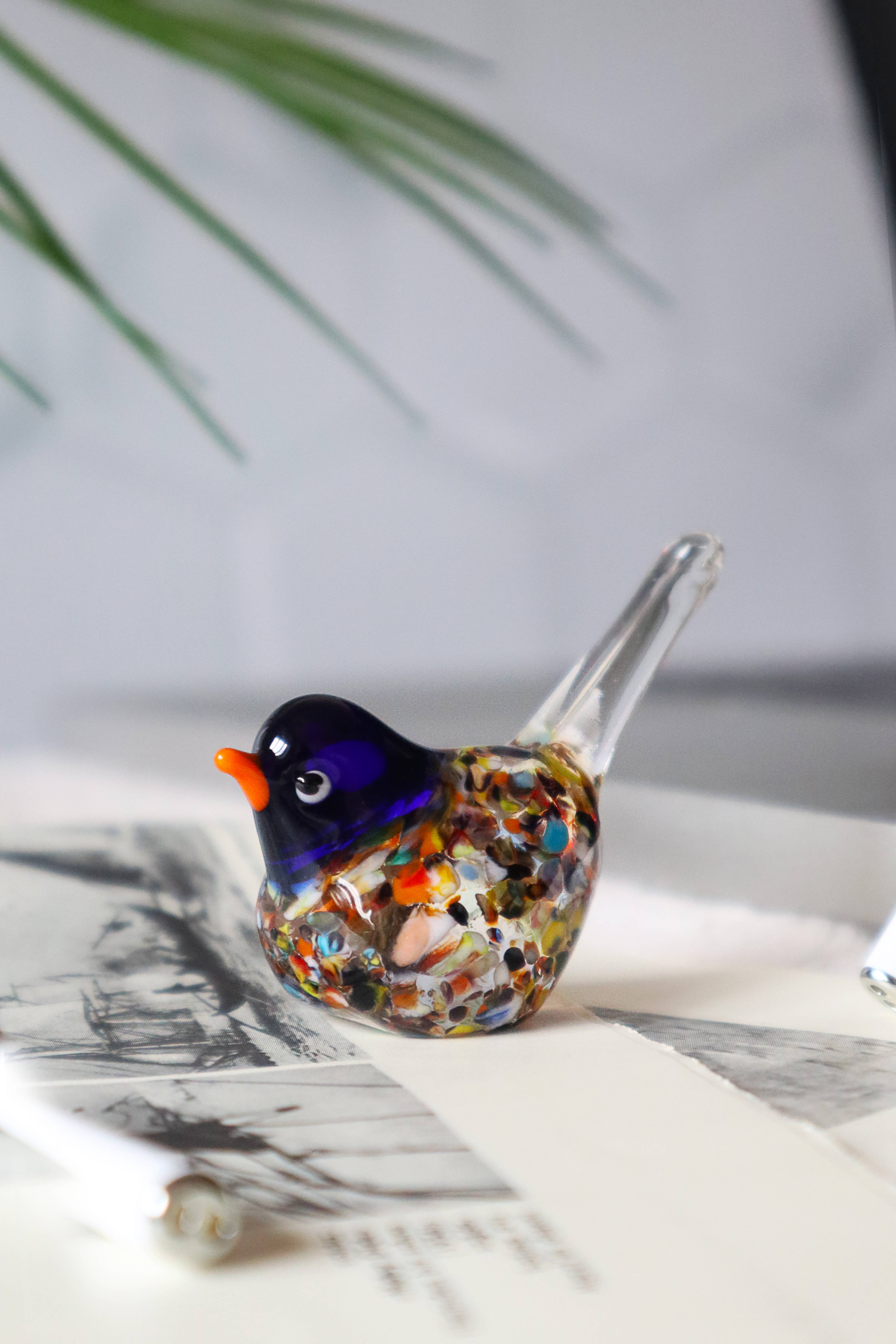 Murano Glass Bird ムラーノ 置物 オブジェ 鳥 イタリアMurano Glass