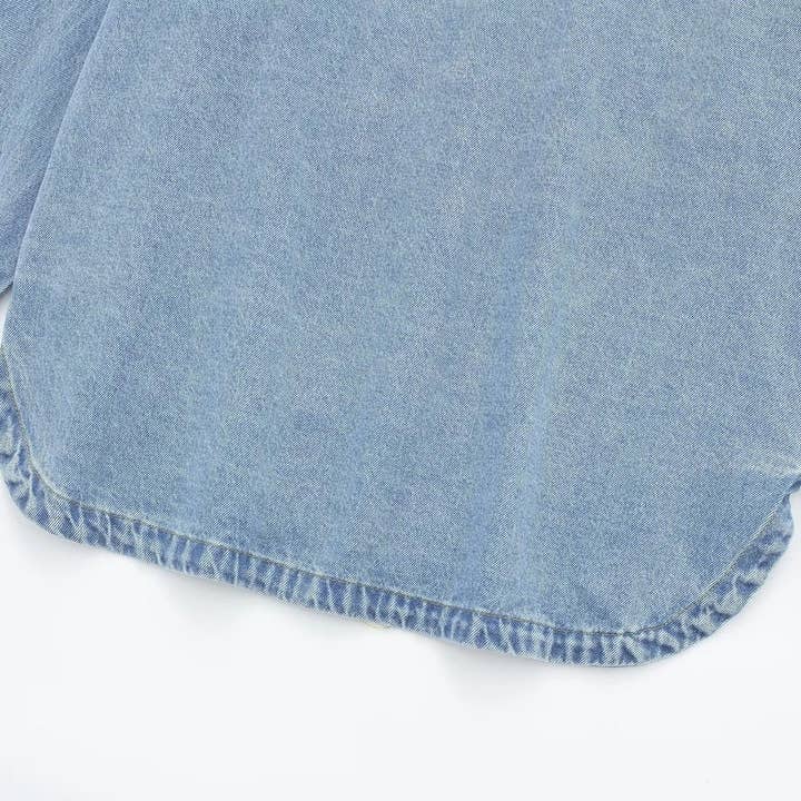 As Shown European Summer Denim Shirt Jacket Chic Cool for wholesale on Faire10