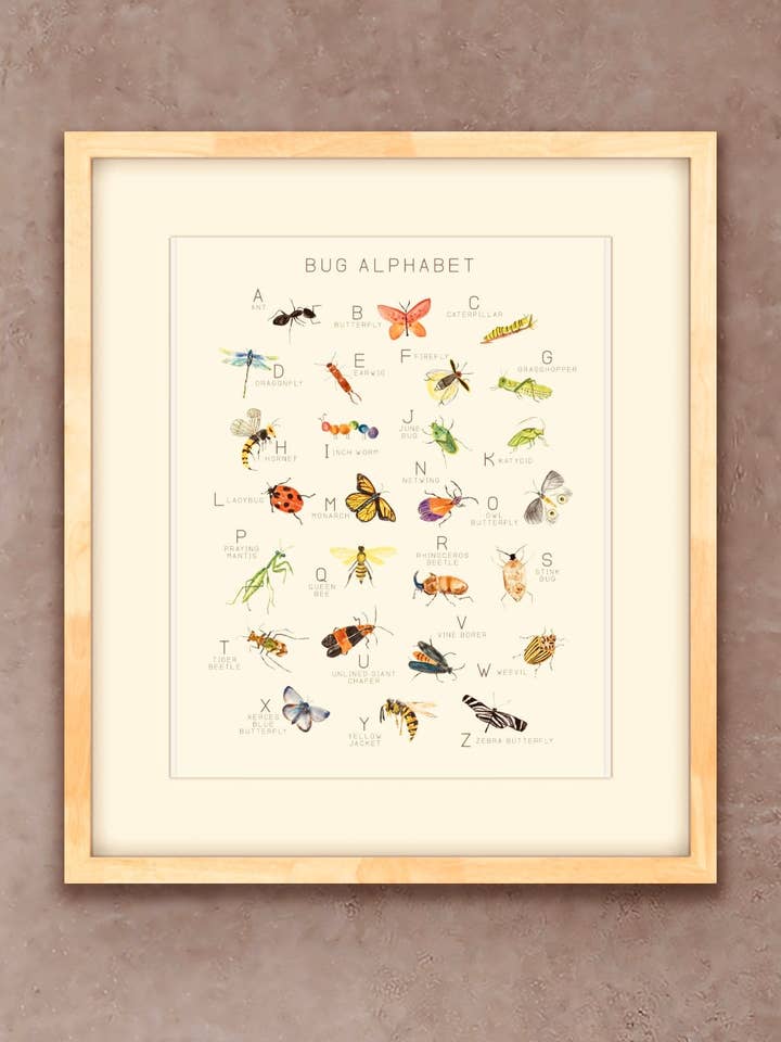 Affiche d'insectes | Imprimé d'insectes | Bug Lover | Imprimé d'insectes pour la vente par Sweet Julie Marie