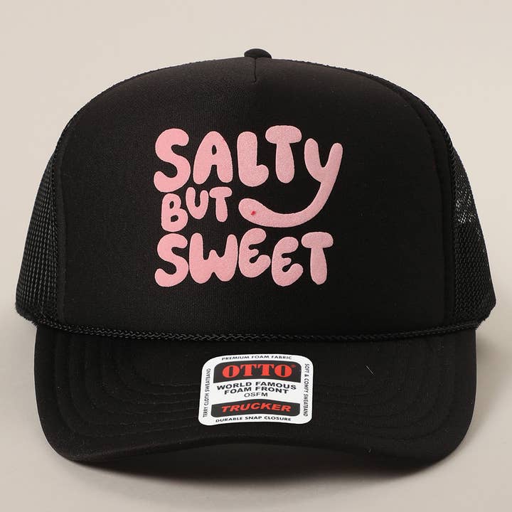 Fashion City – wholesale Truckerkeps – Unisex – Saltig men Söt Textlogotyp Tryckt Mesh Back Truckerkeps