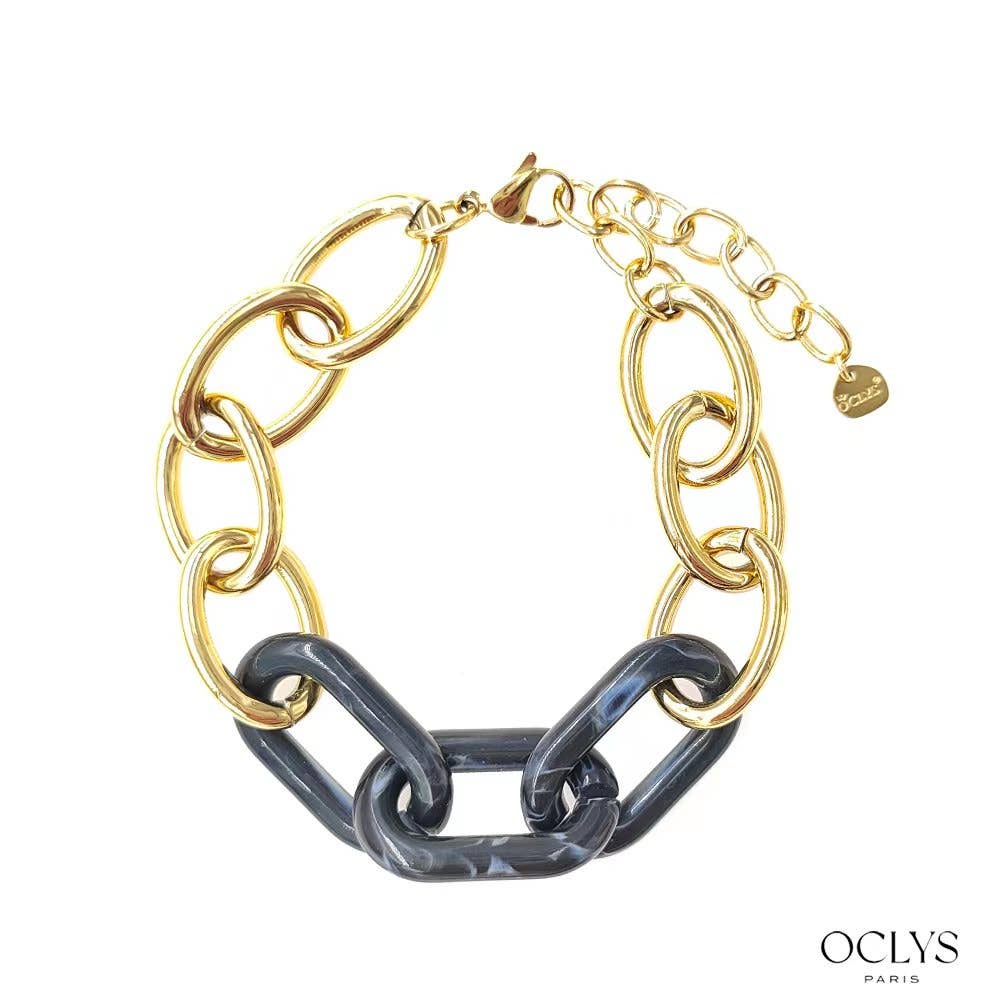 Oclys - Wholesale Link & Chain Bracelet - Dada stainless steel leopard chain bracelet3