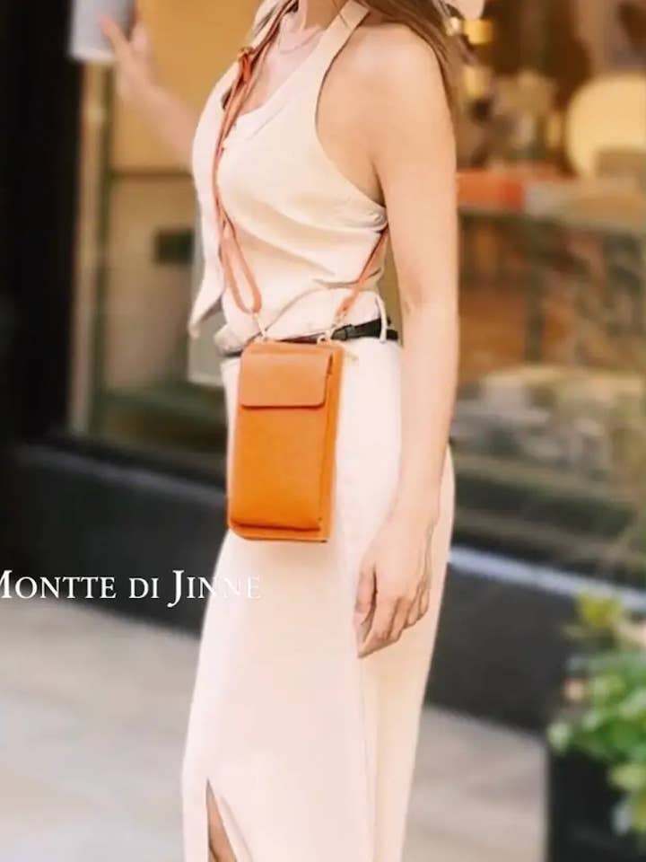 Borsa a tracolla per telefono in vera pelle - Multi-scomparto per la vendita all'ingrosso da parte di MONTTE DI JINNE