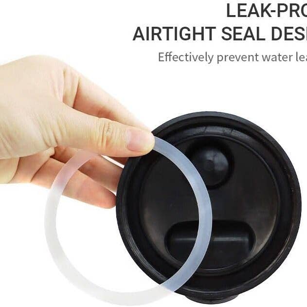 Vigor Path - Wholesale Drink Lids - 2 Pack Wide Mouth Flip Cap Mason Jar Lids for Mason Jars - Airtight Sealing, Leak-Proof Design, and Convenient Pouring Spout (Jars Sold Separately) (Blue Black)