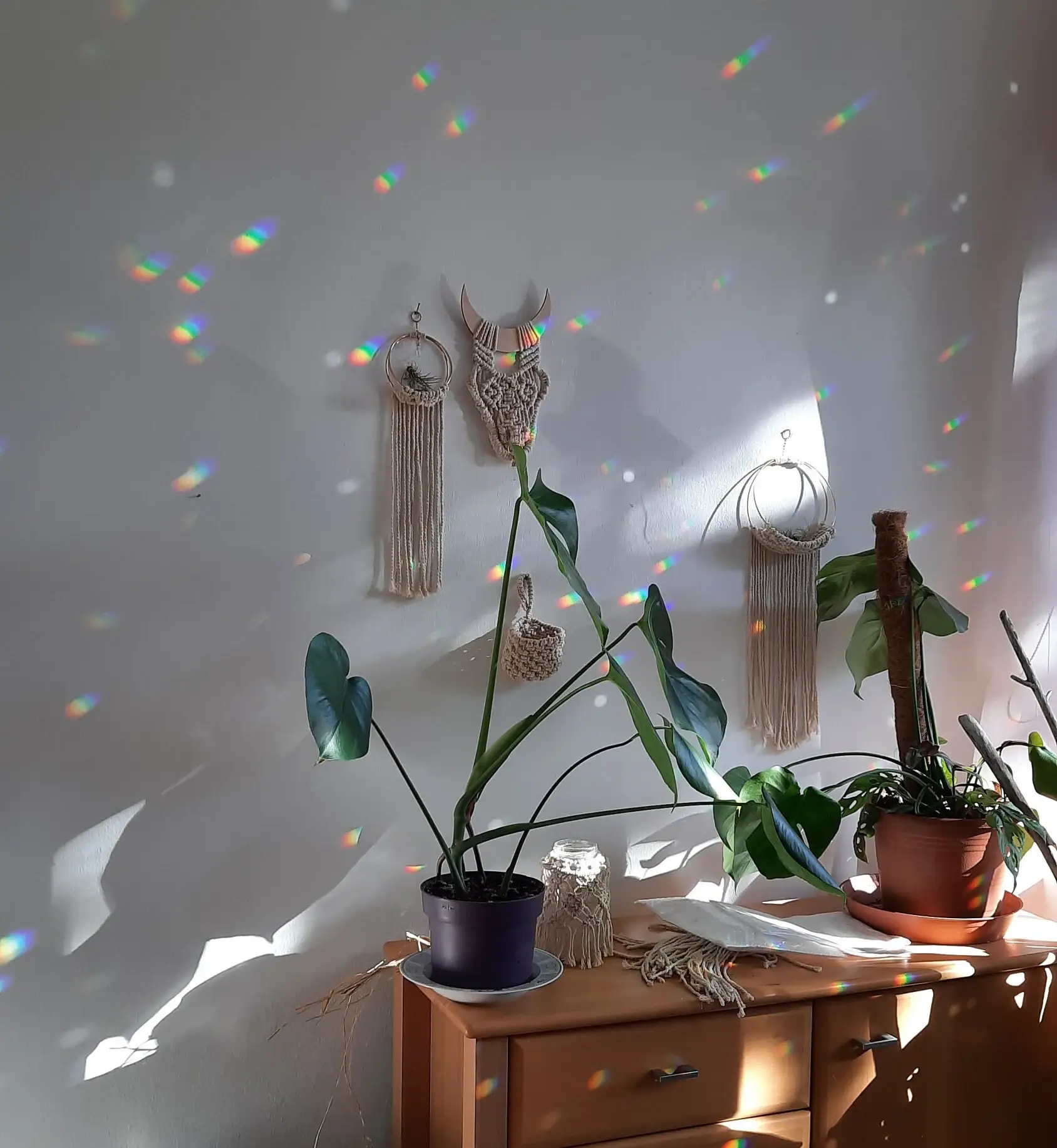 Salut Boho – wholesale Suncatcher – Geometric Crystal Suncatcher Mobile Wind Chimes Decor2