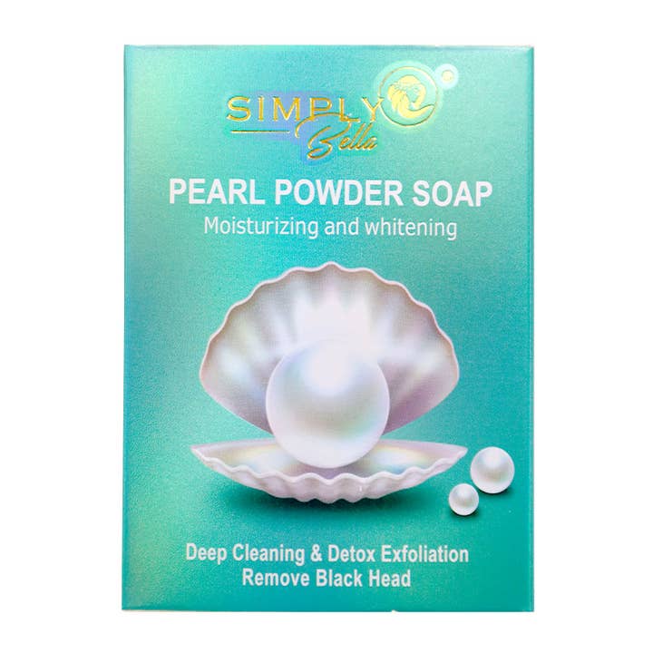 PINEAPPLE Beauty - Wholesale Facial Cleanser - Simply Bella SIM008 Pearl Powder Whitening Soap - 12 1