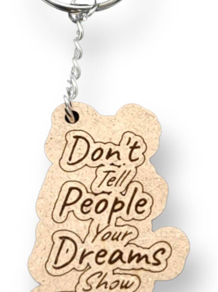 Don't Tell People sleutelhanger voor wholesale door Kristi's Keepsakes