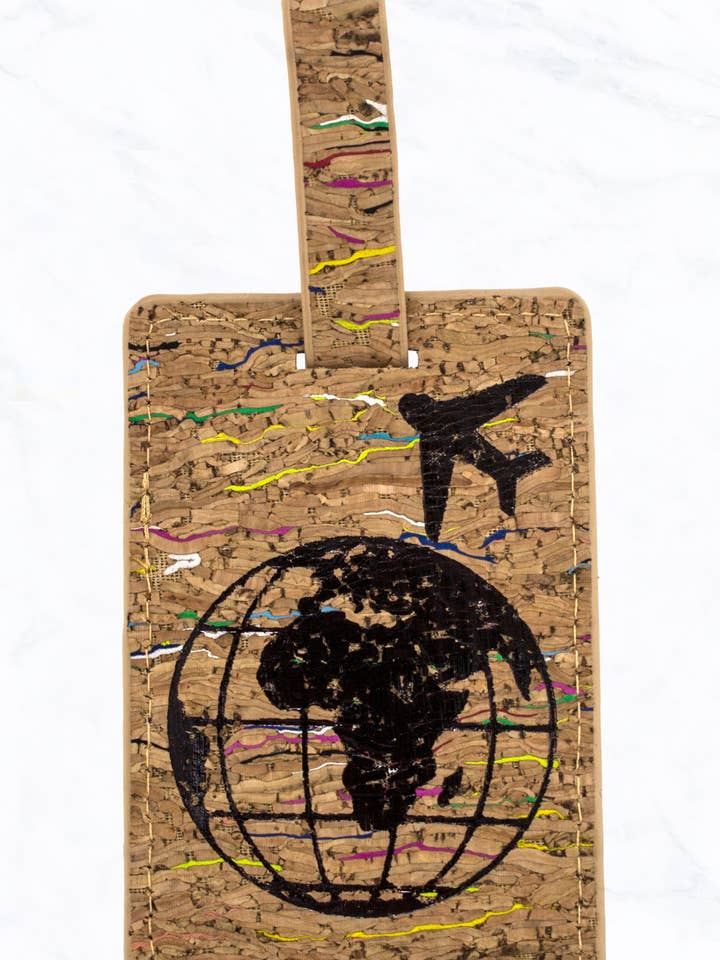 Cork Luggage Tag for wholesale by Suzie Q USA
