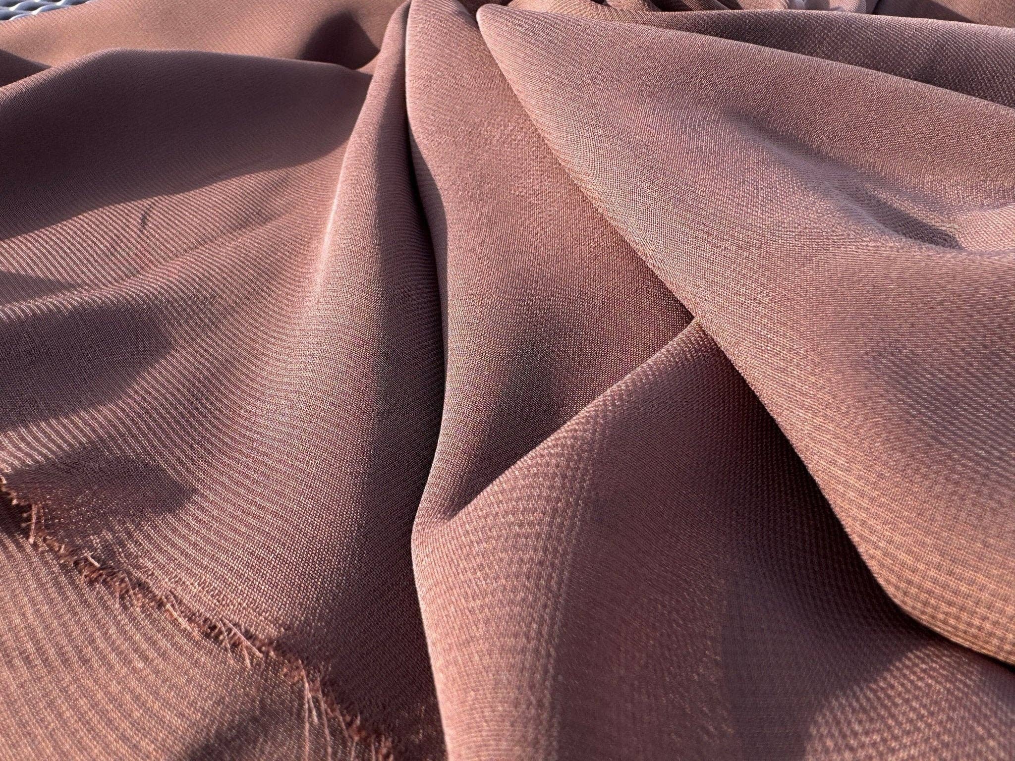 GalaTextile – Engroshandel Stofbolt – Brun chiffonstof pr. yard7