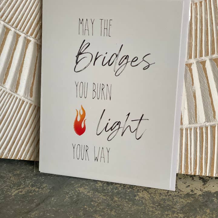 Crooked Halo - Wholesale Everyday Greeting Card - Bridges Greeting Card