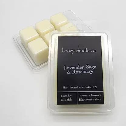 Cire fondue pour la vente par Boozy Candle Co.