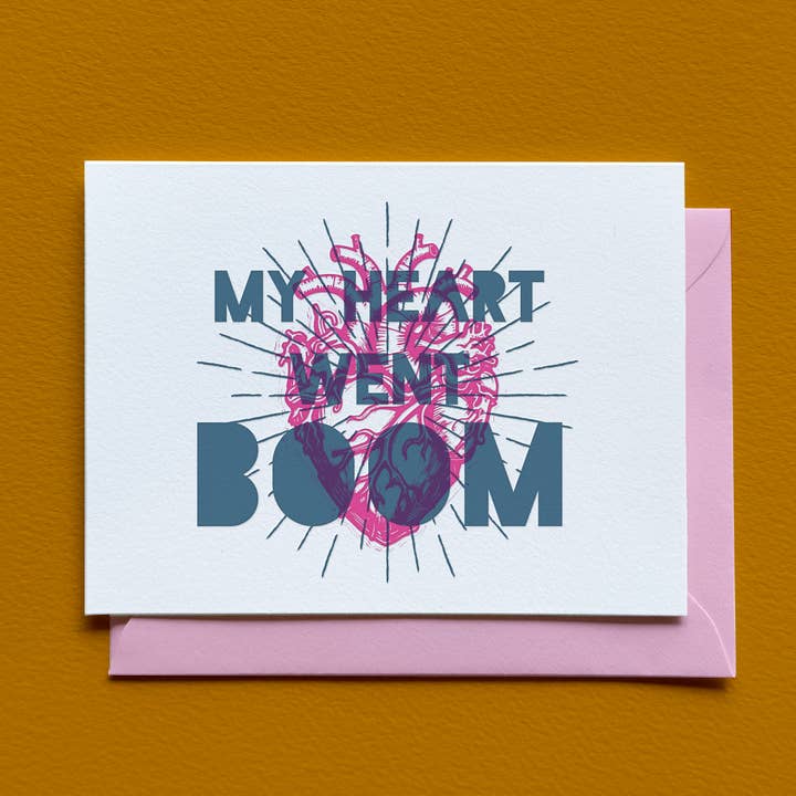 Carte Cœur en Émoi pour la vente par Laughing Owl Press Co.