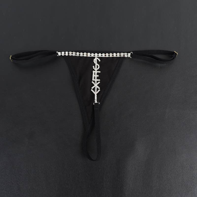 Tourtiwi - Vendita all'ingrosso Intimo - Donna - Reggiseno sexy con lettere di strass1