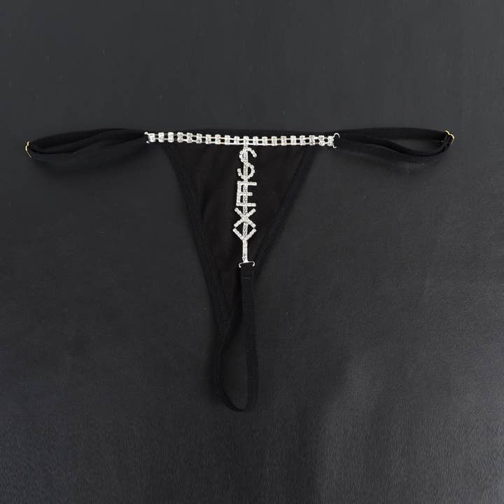 Tourtiwi - Vendita all'ingrosso Intimo - Donna - Reggiseno sexy con lettere di strass1
