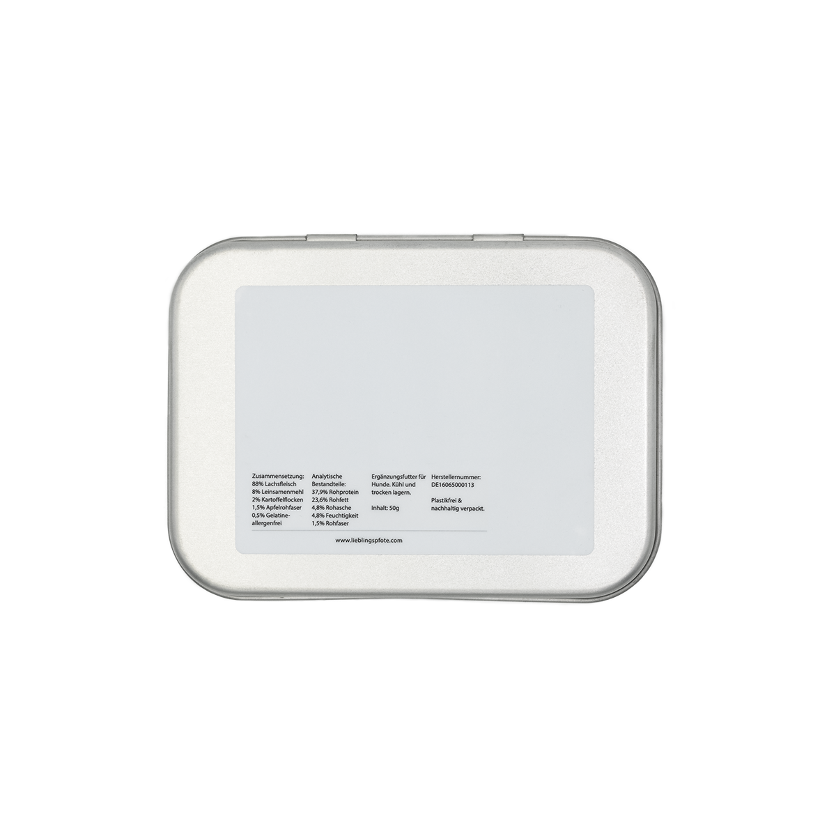 Lieblingspfote - Wholesale Pet Treats - Dog - Basically Perfect Snacks Salmon 50g tin2