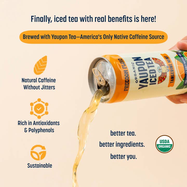 Freedom Fluid – Engroshandel Iste – Tangerine Mint, Økologisk Yaupon Iste3