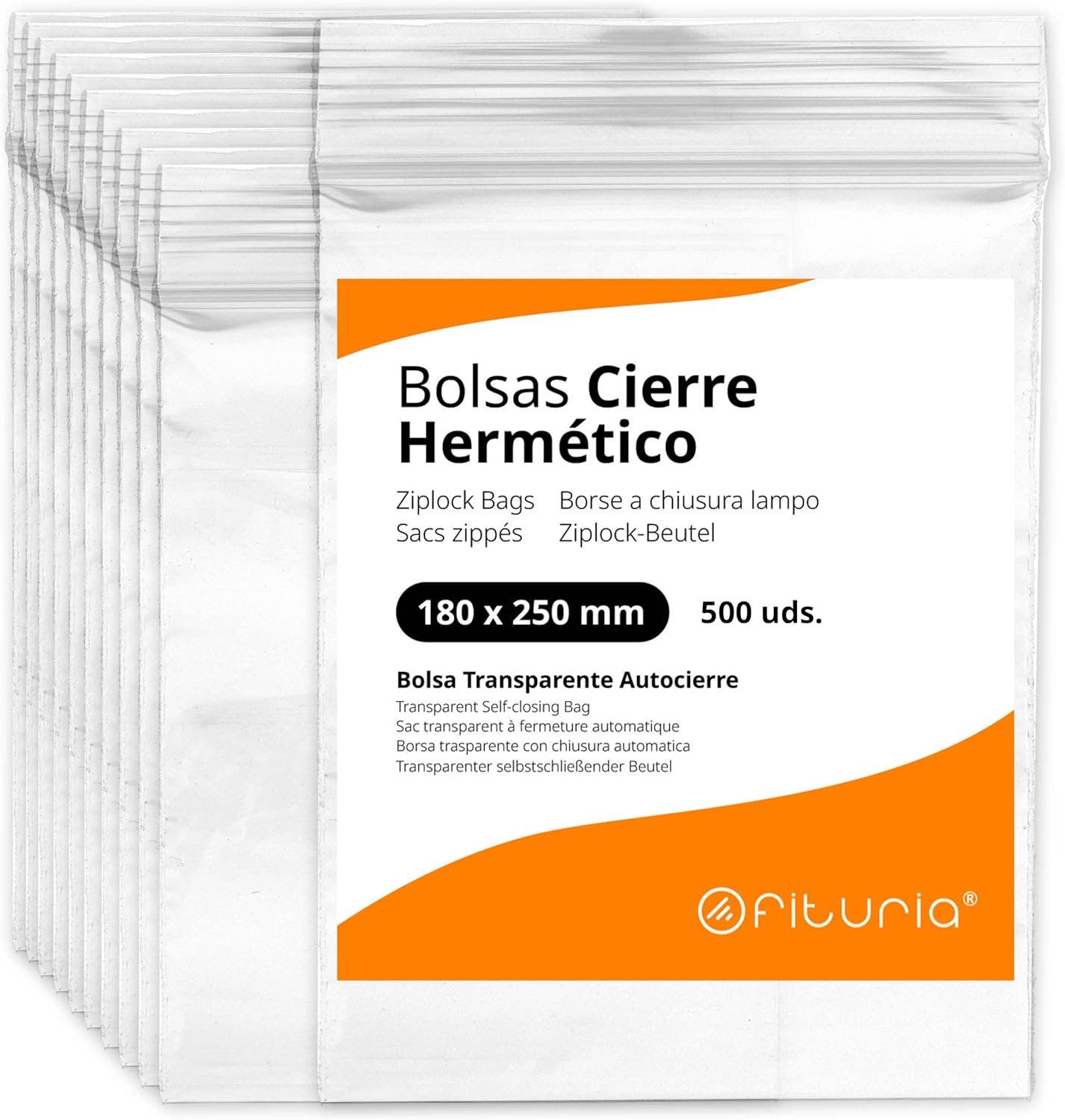 MEDEL OFFICE – Großhandel Verpackung/Beutel zur Aufbewahrung von Lebensmitteln – Durchsichtige, luftdichte Mehrzweckbeutel — 500 Stück0