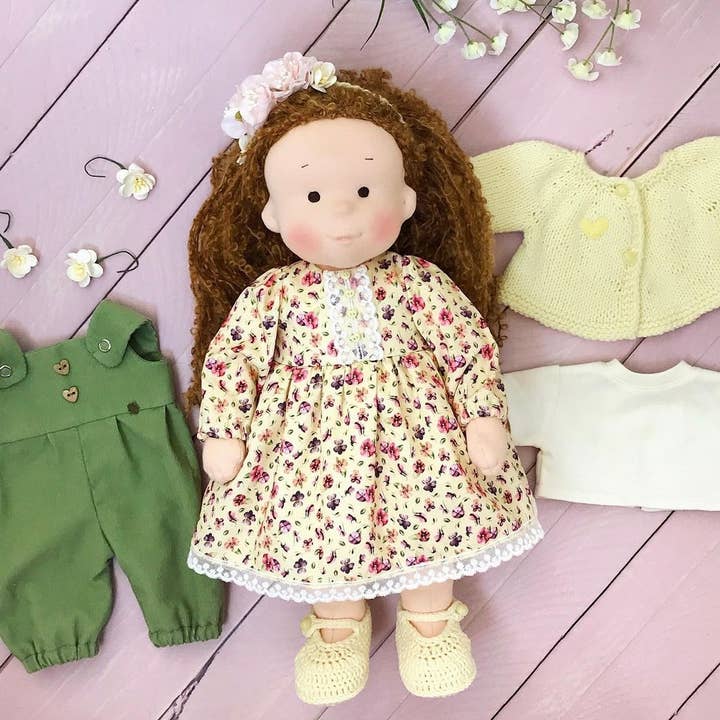 Handmade Waldorf Doll Isabella for wholesale by PoppyBabyCo