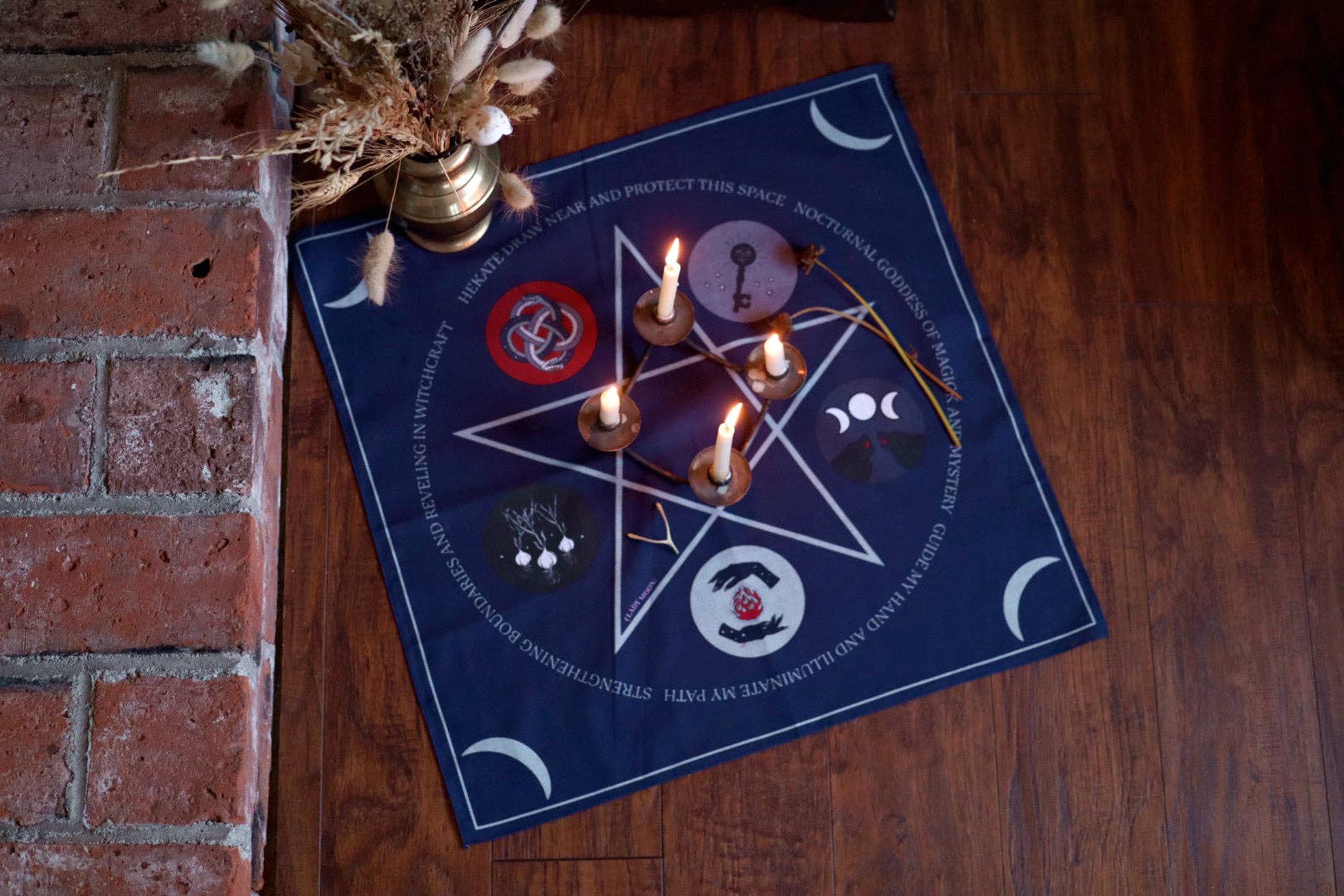 Lady Moon Co.® - Venta al por mayor Bandana - Mujer - Bandana de Tela de Altar: Hécate5