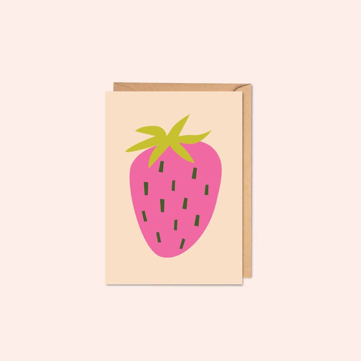 Strawberry | Greeting Card | A6 for wholesale by Good Tuesday (Once Upon a Tuesday)