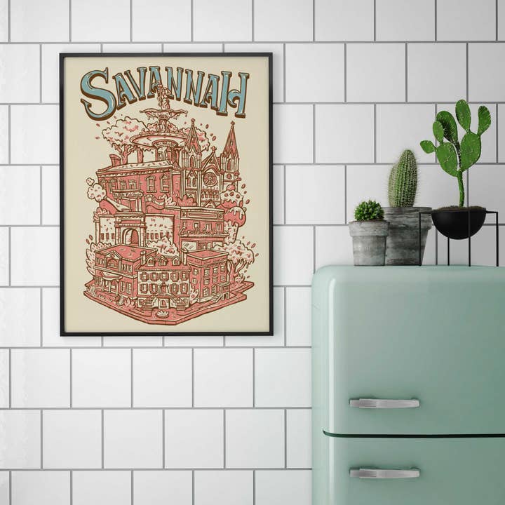 Savannah GA 12 po x 16 po pour la vente par Welcome To the Neighborhoods