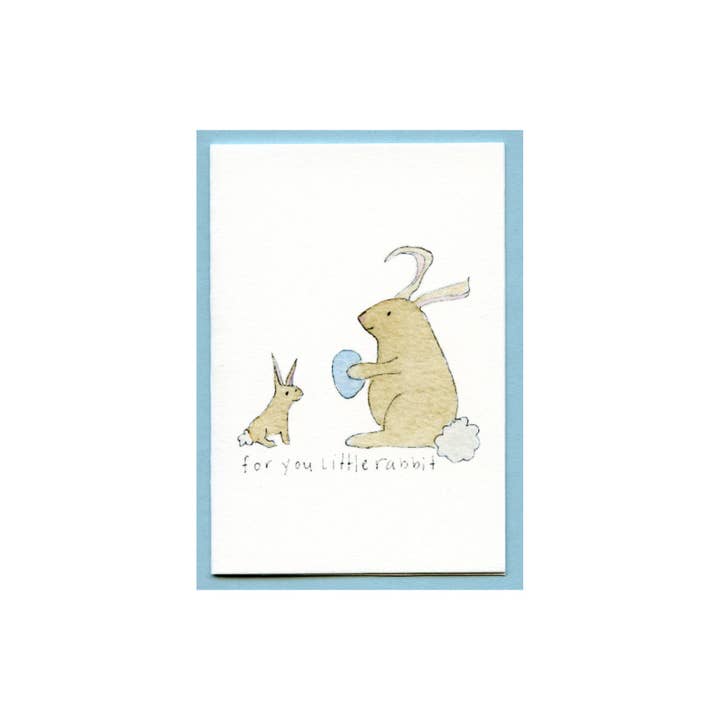 For You Little Rabbit Enclosure Card for wholesale by Zucchini Fish