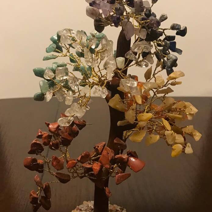 jiomind - Wholesale Spiritual Stone/Crystal - 7 Chakra Crystal Tree, 7 Chakra Gemstone Tree (300 chips)6