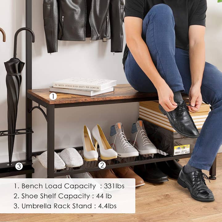Above Edge - Wholesale Coat rack - Entryway Coat Rack Shoe Bench7
