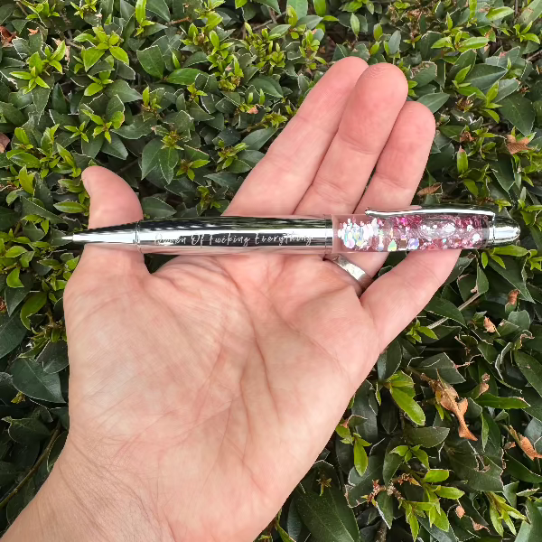 Disrupted Industries - Wholesale Pen - Queen Of Fucking Everything Glitter Pen2