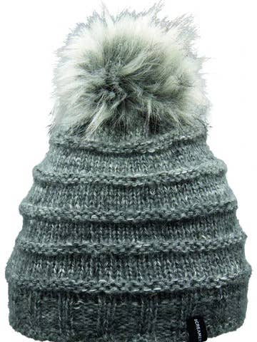 Joanne Women's Wool-Blend Beanie with Faux Fur Pom for wholesale by Screamer