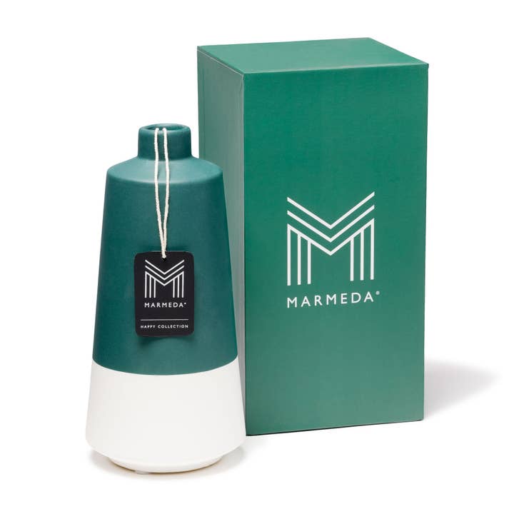 MARMEDA – wholesale Vas – Duo Teal och vit lång vas