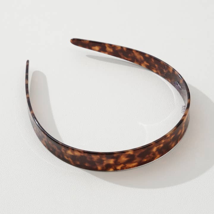 Assorted Core Acetate Skinny Headband | Checkered & Marbled for wholesale on Faire7