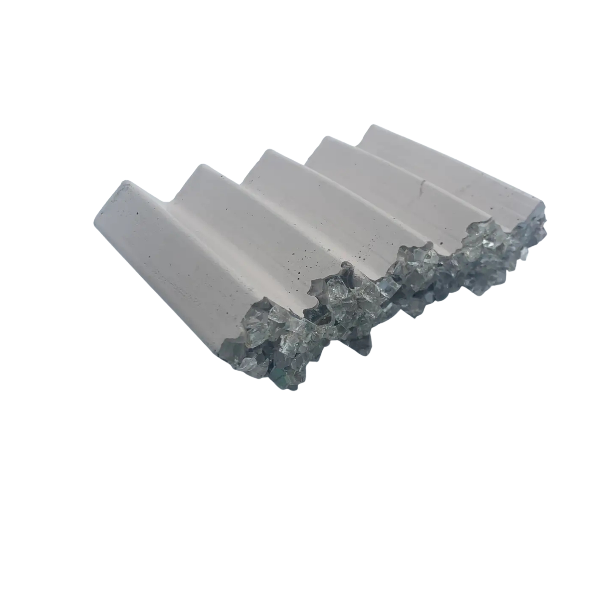 Awkward Auntie - Wholesale Bath Soap Dish - Crystal-Accented Zig Zag Soap Dish3