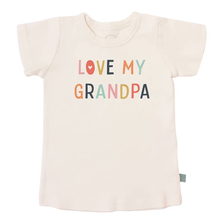 camiseta estampada para niños pequeños | love grandpa para venta al por mayor de Finn + Emma