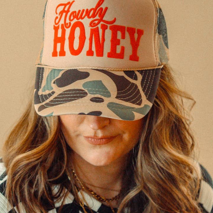 The Clandestine Underground - Wholesale Trucker Hat - Women's - Howdy Honey, Western Trucker Hat