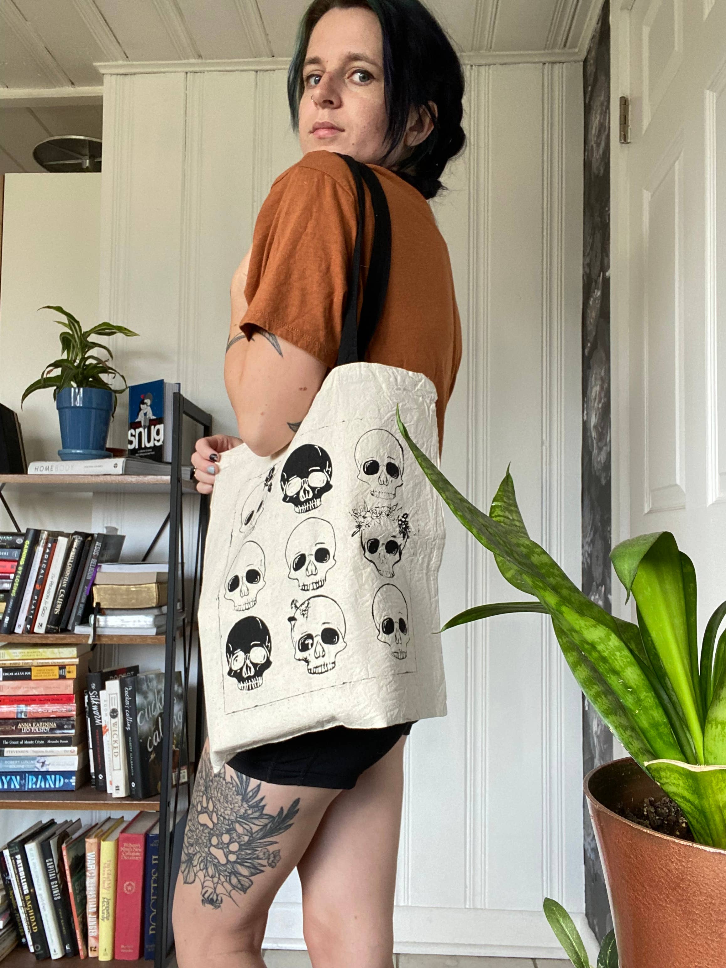 Jessi's Messes - Wholesale Tote Bag - Women's - Skulls Tote Bag2