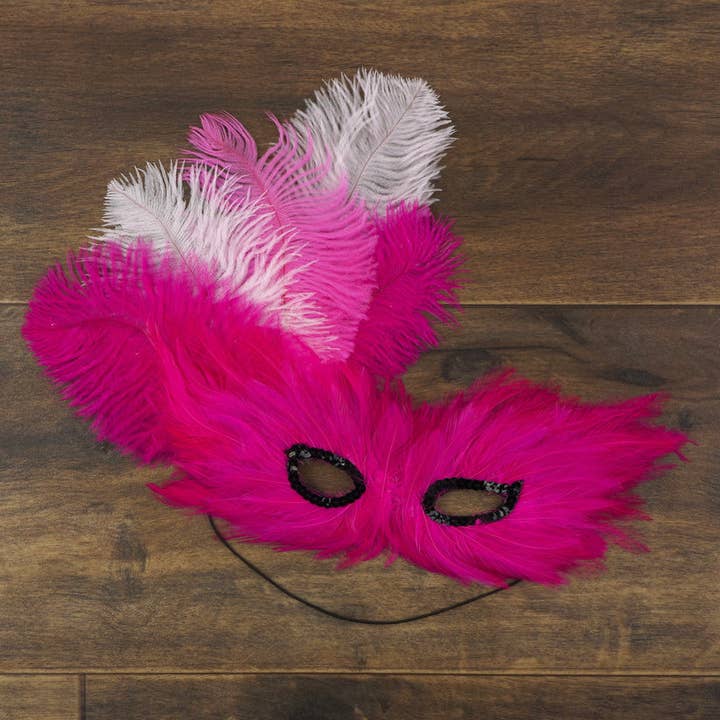 Zucker Feather Products - Vendita all'ingrosso Piume - Piume di struzzo 4-8" Drabs - Shocking Pink
