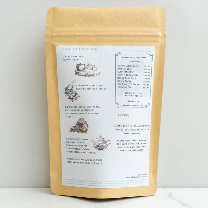 Vana Tisanes - Wholesale Loose Tea - Libido Herbal Tea5