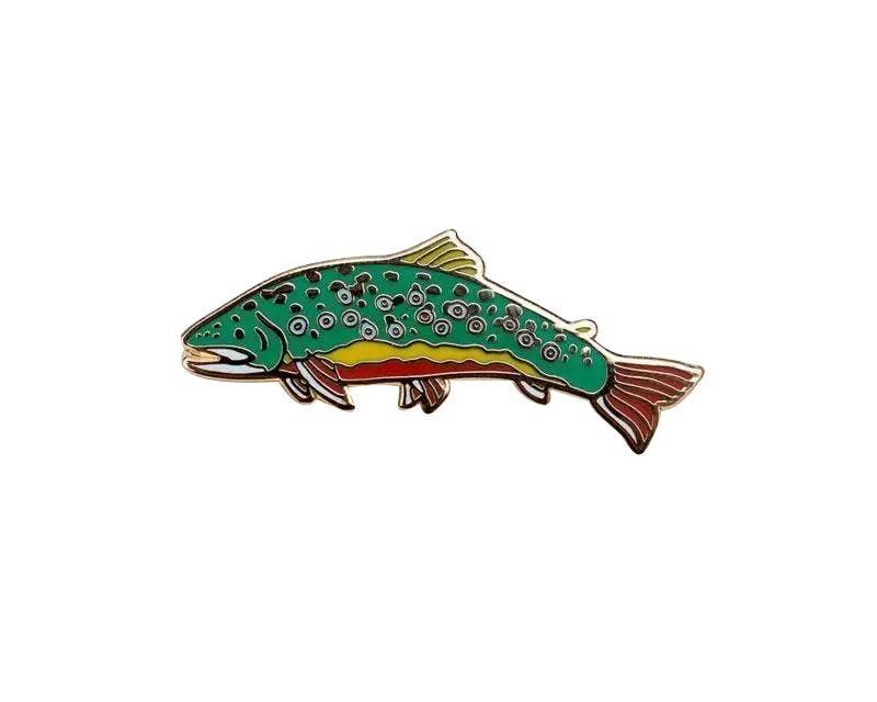 Wildship Studio - Wholesale Lapel Pin/Button - Brook Trout Enamel Pin7