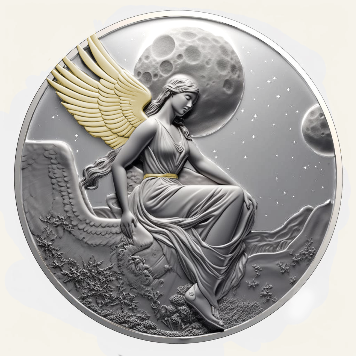 Azura Magic – Moeda colecionável por atacado – Moeda de Orientação Angelical: Decisor Divino para Sim ou Não2