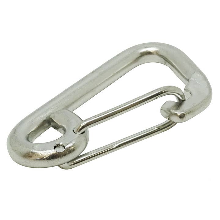 Scuba Choice Boat Marine Clip Stainless Steel Safety Spring Hook Carabiner, 3" for wholesale by Scuba Choice