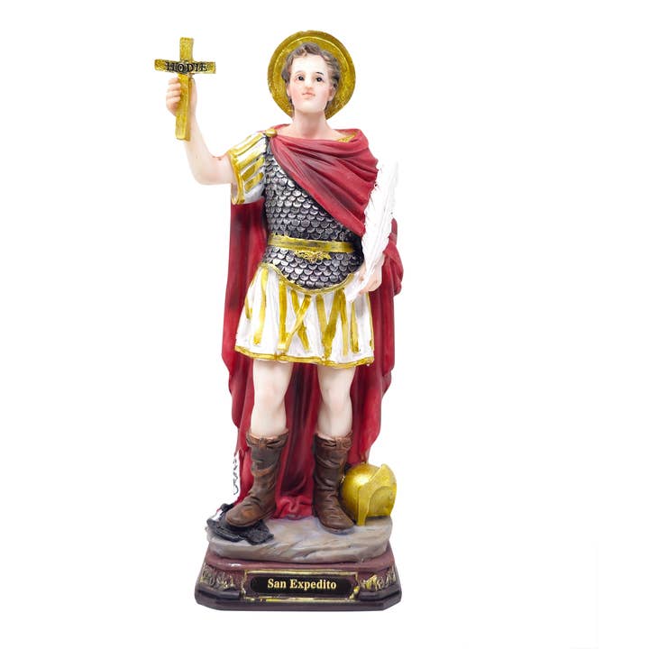 mrcjsales - Wholesale Sculpture - MrcjSales - Saint Expeditus Statue | San Expedito | Multiple Sizes | Realistic Resin Craft | Ideal for Church, Home, Gifts5