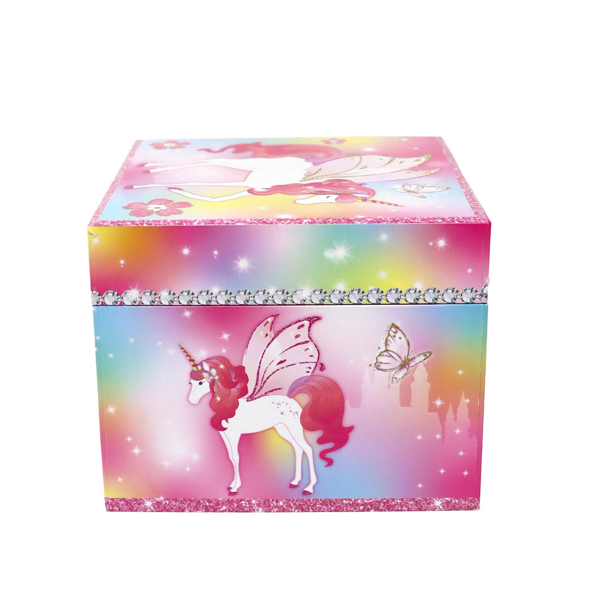Pink Poppy USA - Wholesale Jewelry Box/Organizer - Kids - Dreamland Unicorn Small Musical Jewellery Box | Pack of 17