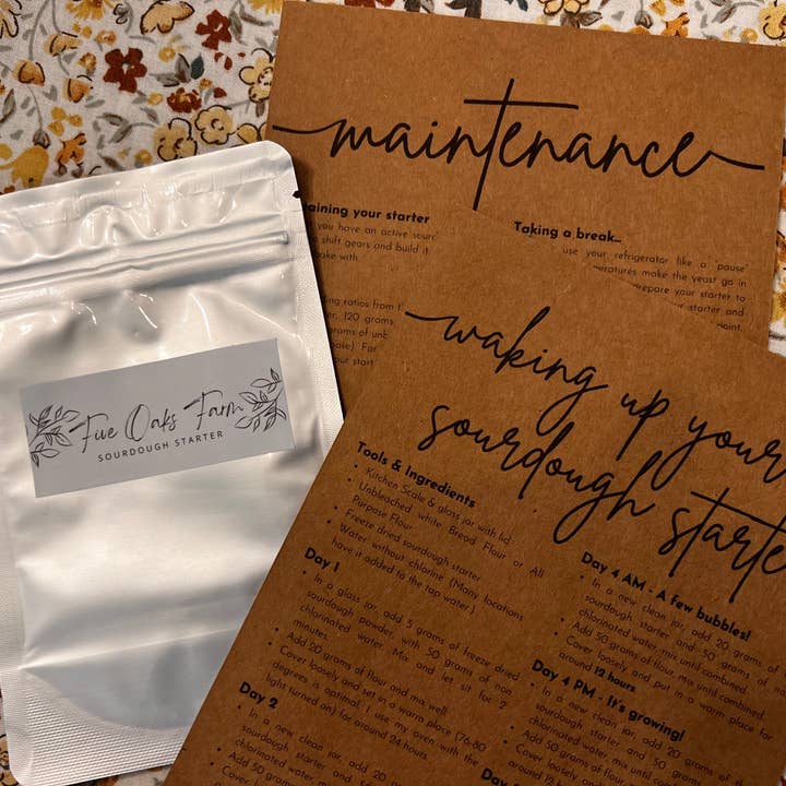 Five Oaks Farm - Wholesale Food Storage Wrap/Bag - Denali - Freeze Dried Sourdough Starter2