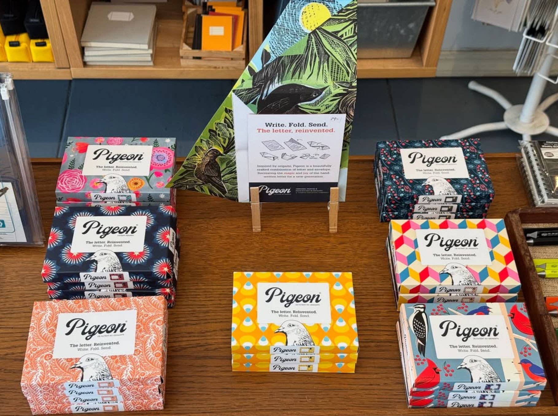 pigeonposted - Wholesale Stationery/Notecard Set - Wonderfully Wild Pigeon Eco-Friendly Folding Letters x 65