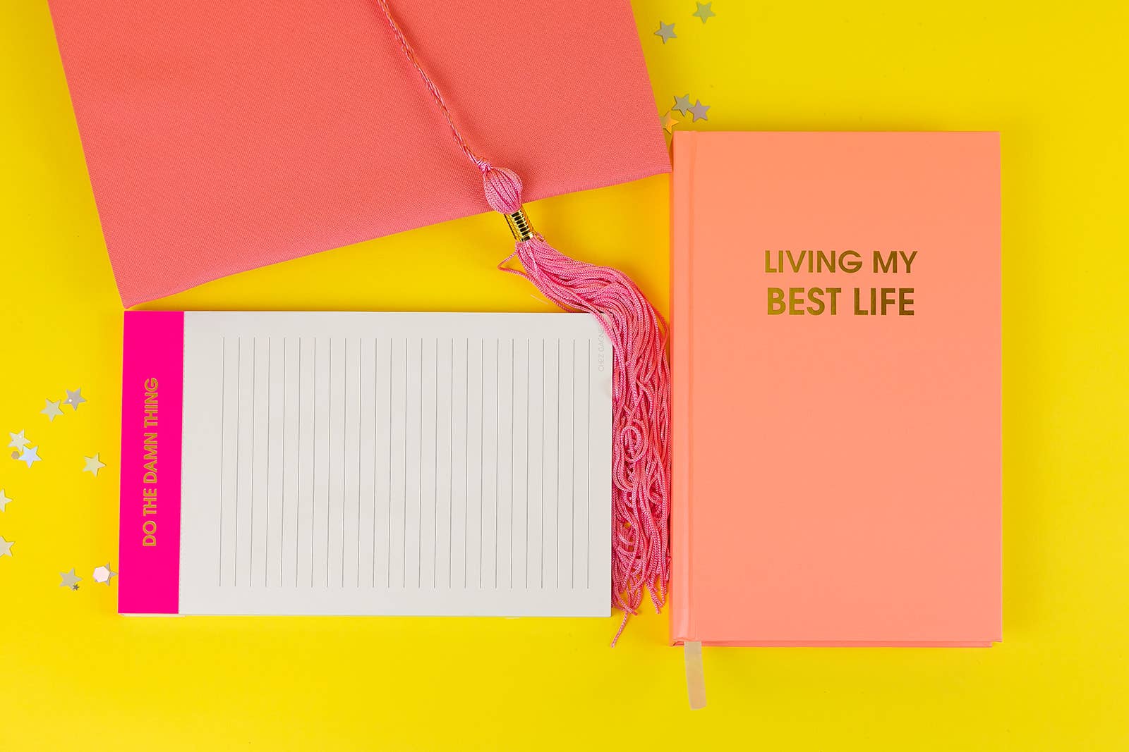 Chez Gagné - Wholesale Journal/Diary - Living My Best Life - Hardcover Daily Journal - Sunset Pink5