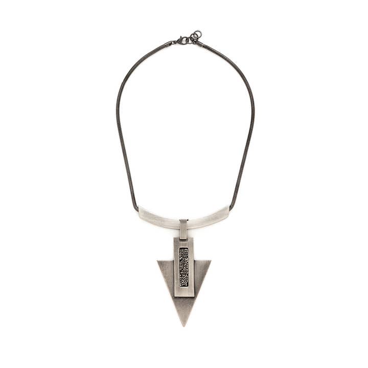 Marissa Triangle Pendant Necklace for wholesale by Nadia Lee