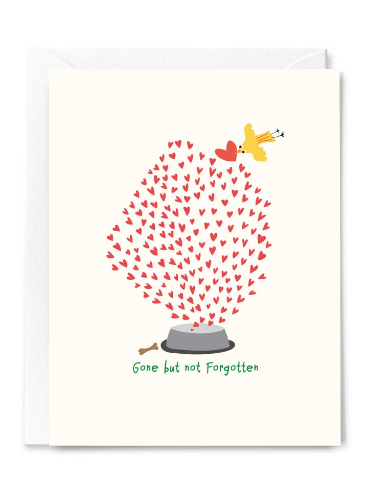 Carte de vœux Gone But Not Forgotten Pet Sympathy pour chiens pour la vente par Happy Just Happy