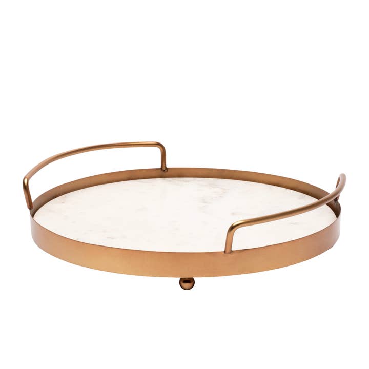 CLINQ - Wholesale Serving Tray - Copper and Marble Tray