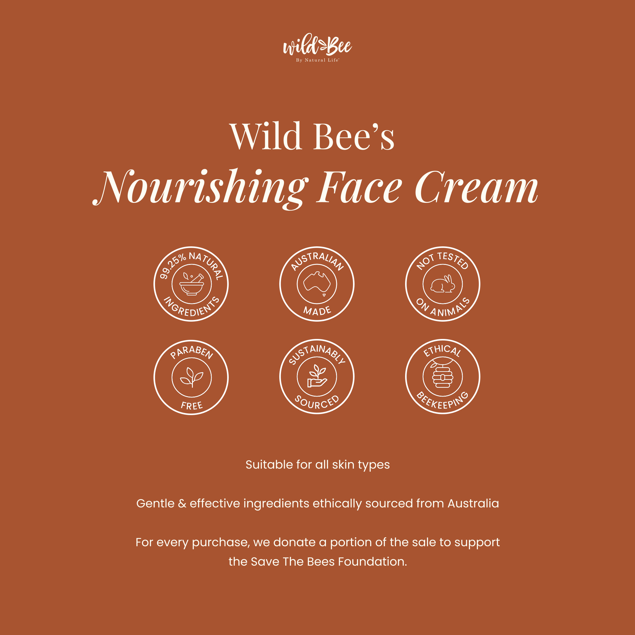 Wild Bee skincare - Wholesale Facial moisturiser - Nourishing Face Cream5